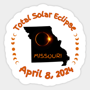 Missouri Total Solar Eclipse Sticker